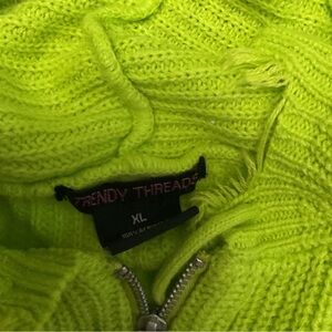 Women's Neon Green Sweater